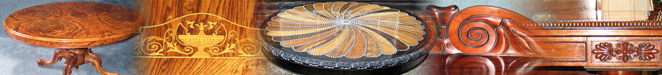 montage of tables and cabinet close-ups